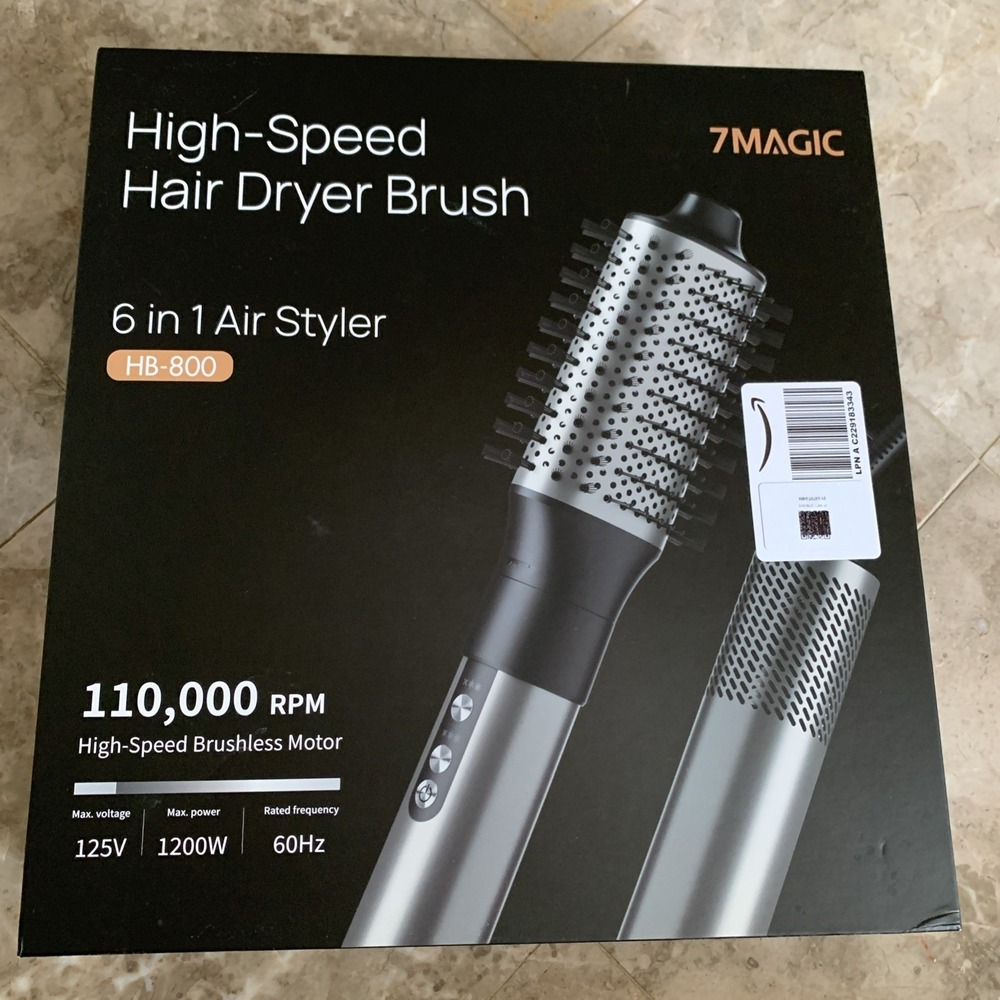 7MAGIC Hair Dryer Brush & 6 in 1 Hair Styler,110,000‎ RPM High-Speed Hair Dryer